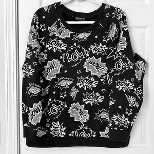 Batman Sweatshirt Forever 21 Women Sz 2X EUC